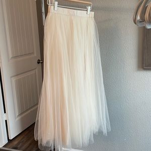 Ivory Tulle Skirt